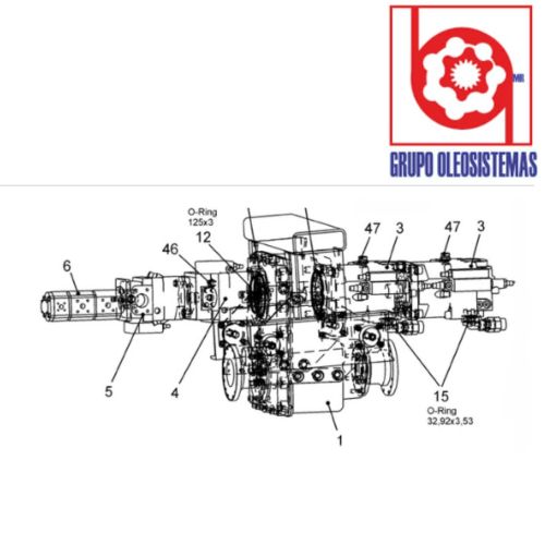 BOMBA DE PISTONES REXROTH A11V0130+A11V130 SCHWING (10163971)(10200508) (10163971)(10200508)